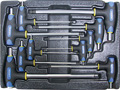 Набор Т-образных шестгранных ключей с пластиковой рукояткой 10пр. в ложементе в Владивостоке
